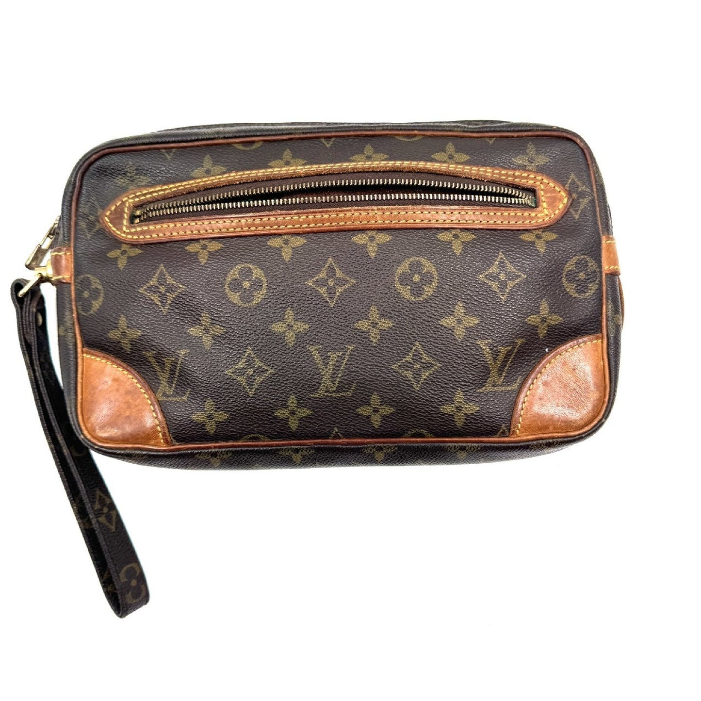 LOUIS VUITTON Monogram Monogram Dragonne PM Second Bag
