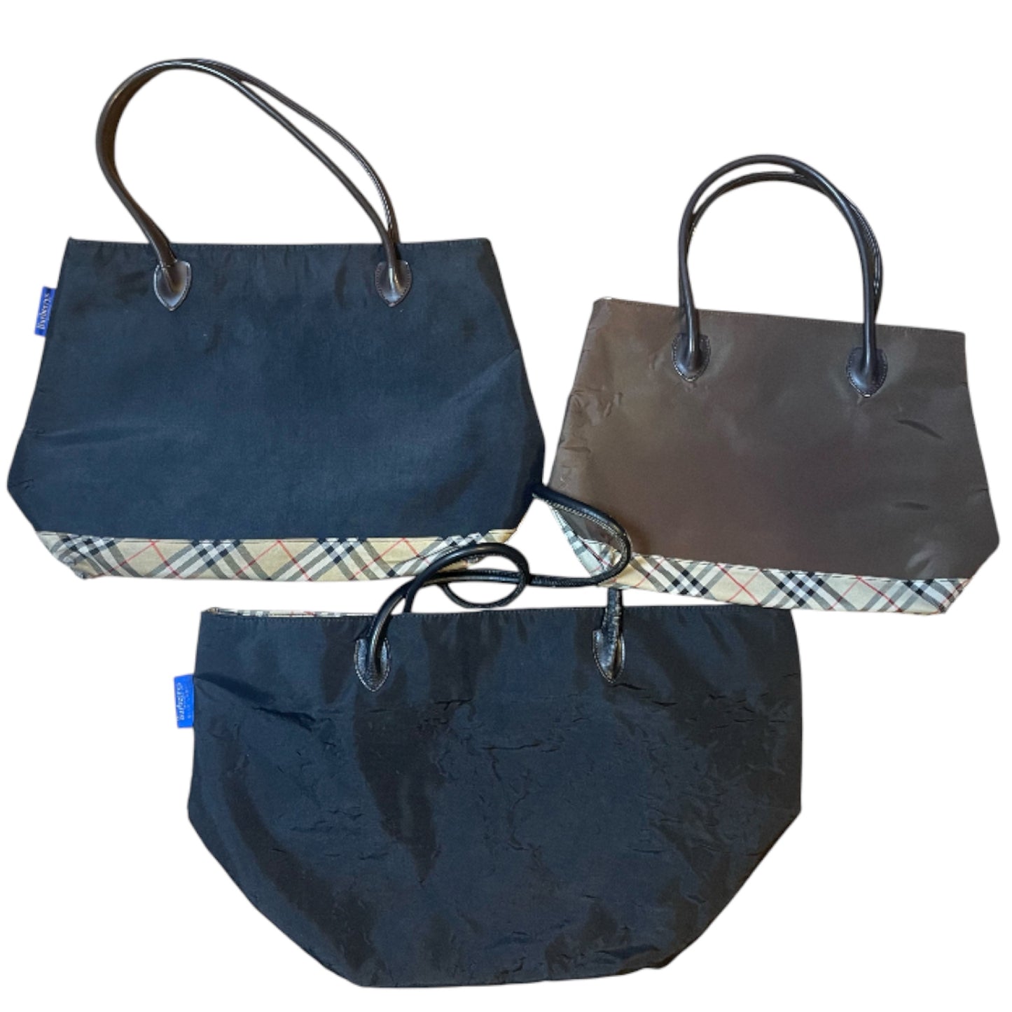 BURBERRY Nova Check Tote Bag Set of 3