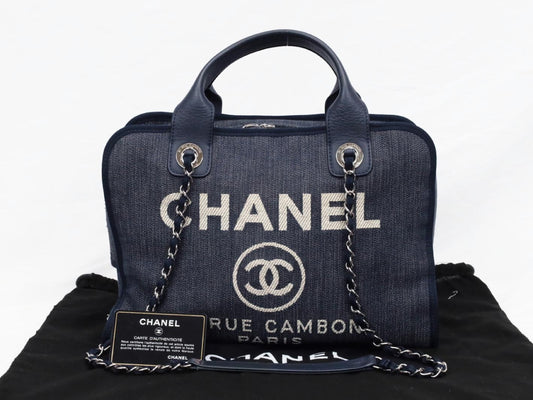 CHANEL Deauville Boston Shoulder Bag