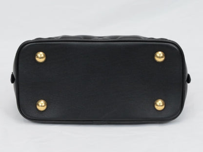 LOUIS VUITTON Bubble Gram Alma BB M59793 Black RFID Verified Shoulder Bag