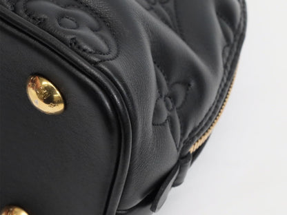 LOUIS VUITTON Bubble Gram Alma BB M59793 Black RFID Verified Shoulder Bag