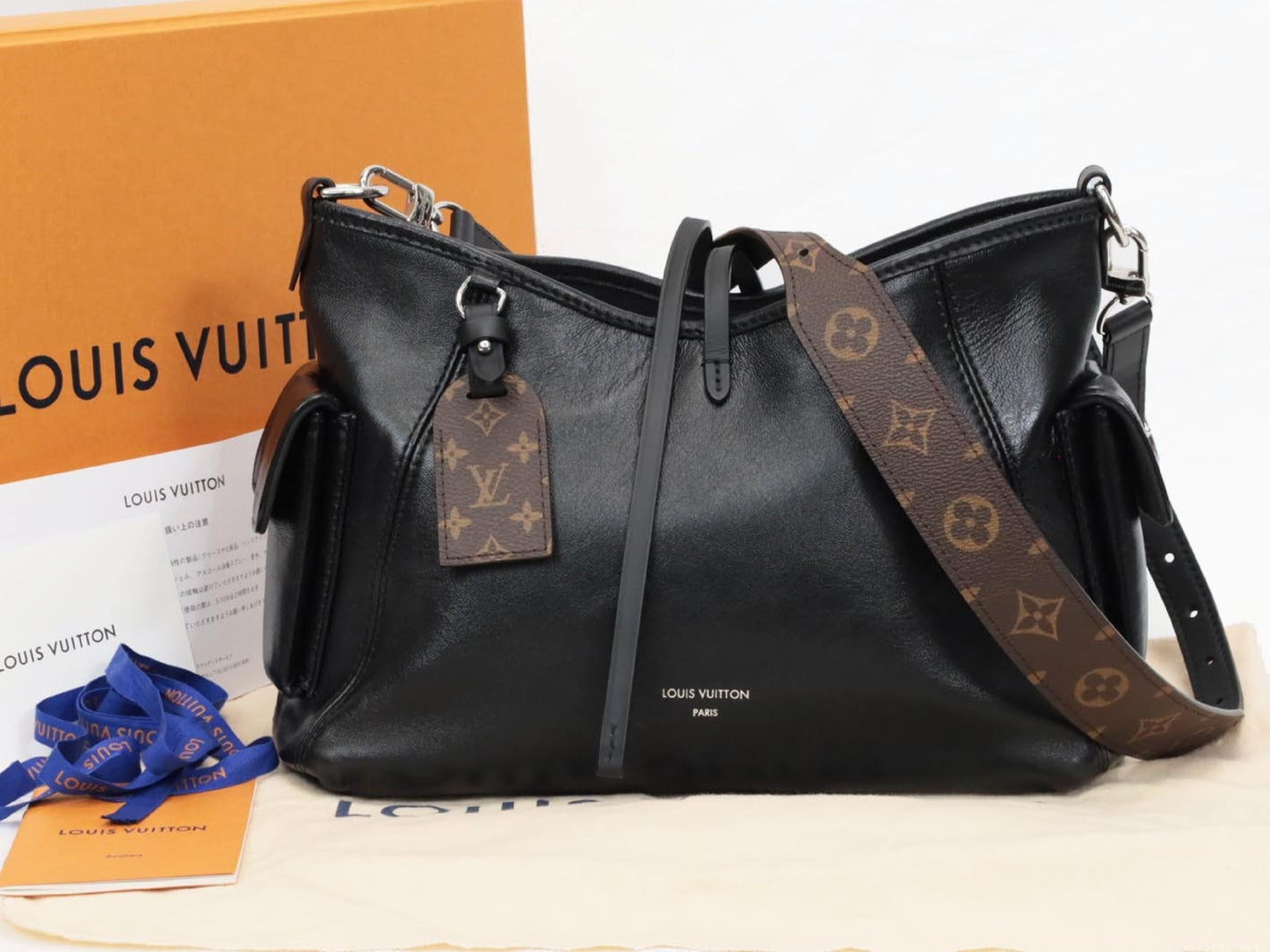 LOUIS VUITTON Monogram Carryall Cargo Vibe RFID Verified Shoulder Bag