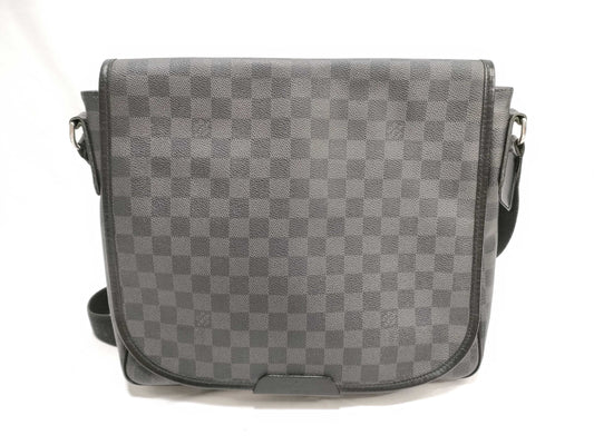 LOUIS VUITTON Damier Graphite Louis Vuitton Damier Graphite Daniel Shoulder Bag