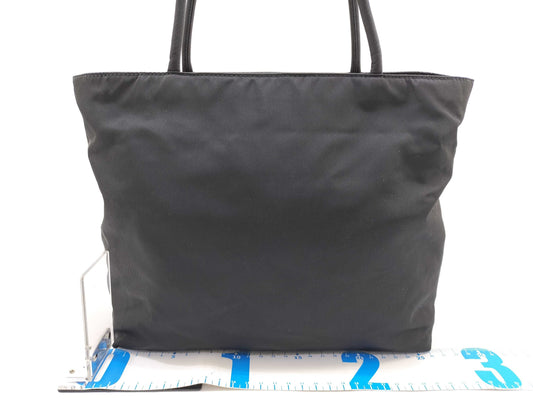 PRADA Nylon Triangle Logo Tote Bag B8484 Black W25cm Handbag