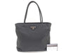 PRADA Nylon Triangle Logo Tote Bag B8484 Black W25cm Handbag