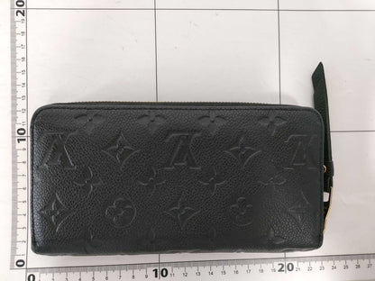 LOUIS VUITTON Monogram Empreinte Zippy Wallet Noir M60571 Wallet