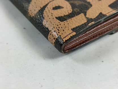 LOUIS VUITTON M92190 Monogram Graffiti Pochette Porte Monnaie Credit Long Wallet
