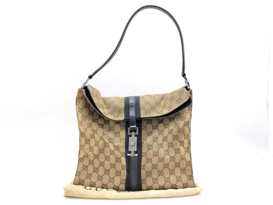 GUCCI GG Gucci Handbag GG Pattern Brown Handbag