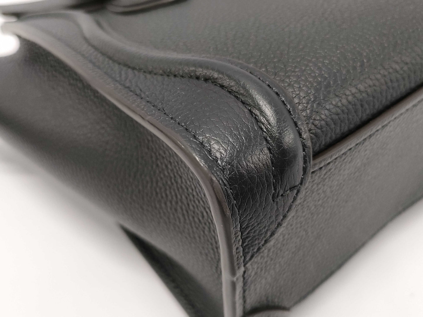 CELINE Luggage Bag Nano Shopper Black Handbag