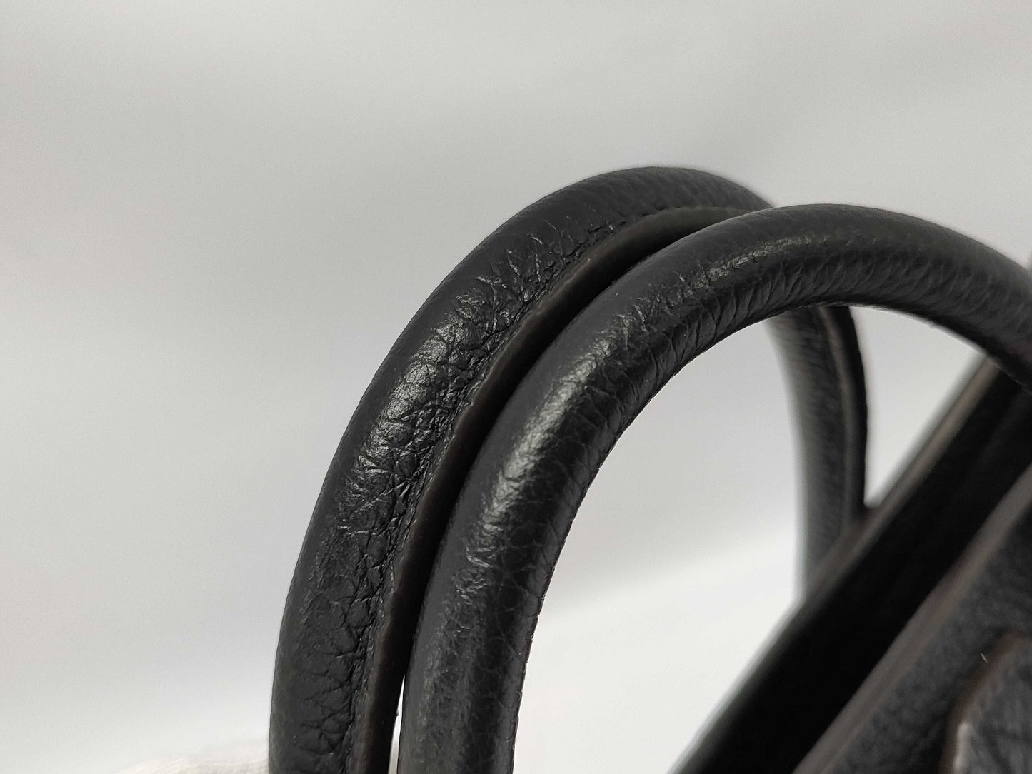 CELINE Luggage Bag Nano Shopper Black Handbag