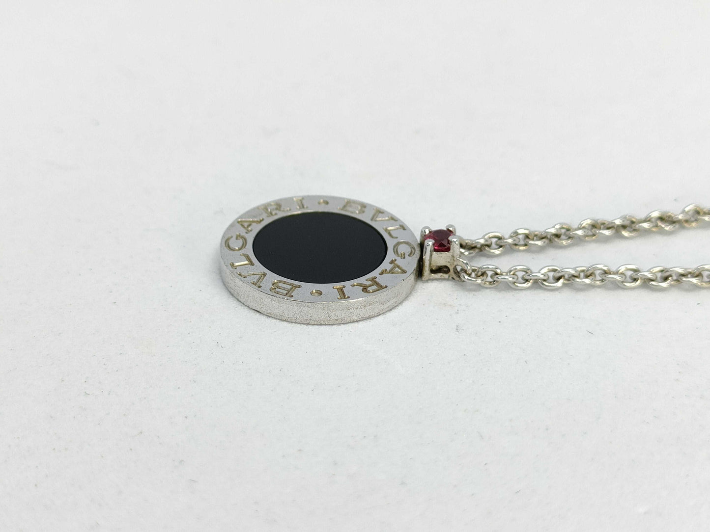BVLGARI BVLGARI/BVLGARI BVLGARI/356910/Save the Children Necklace/SV925/Ag925/Approx. 7.7g/Ruby/Onyx/P6FR4X Necklace