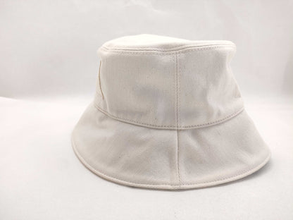 FENDI FXQ801 Logo Bucket Hat, Medium, Cotton, Other Accessories