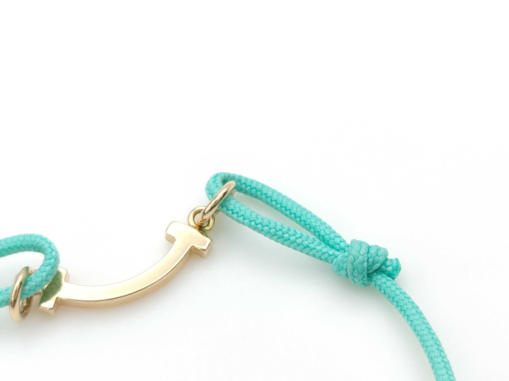 Tiffany & Co. T Smile Cord #20 Au750 0.8g Bracelet/Bangle 