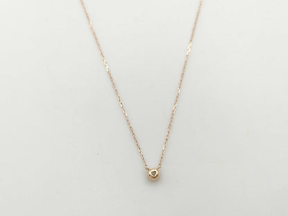 4℃ Clear Stone K10 0.8g Necklace 