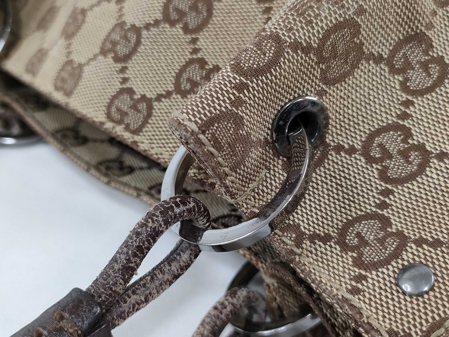 GUCCI GG Canvas Handbag GG Pattern Handbag