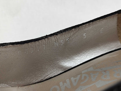 Salvatore Ferragamo Vara Ribbon Crocodile Embossed Leather Pumps, Set of 3