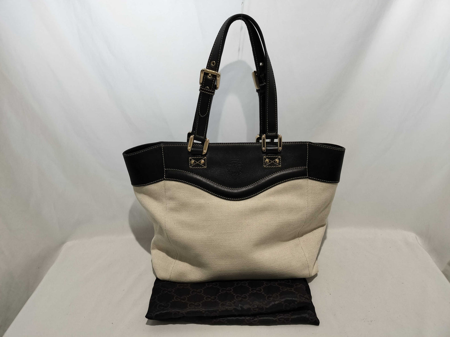 GUCCI 141432 Canvas Tote Bag