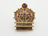 Colored Stone Multi Diamond K14 3.5g Brooch 
