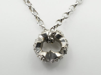 Ponte Vecchio D0.22ct K18WG/750 2.8g Necklace 