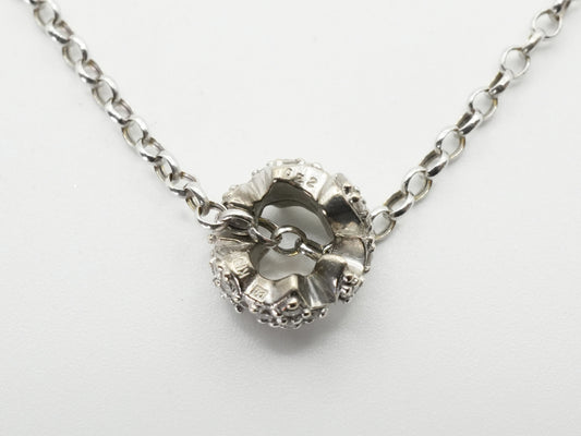 Ponte Vecchio D0.22ct K18WG/750 2.8g Necklace 