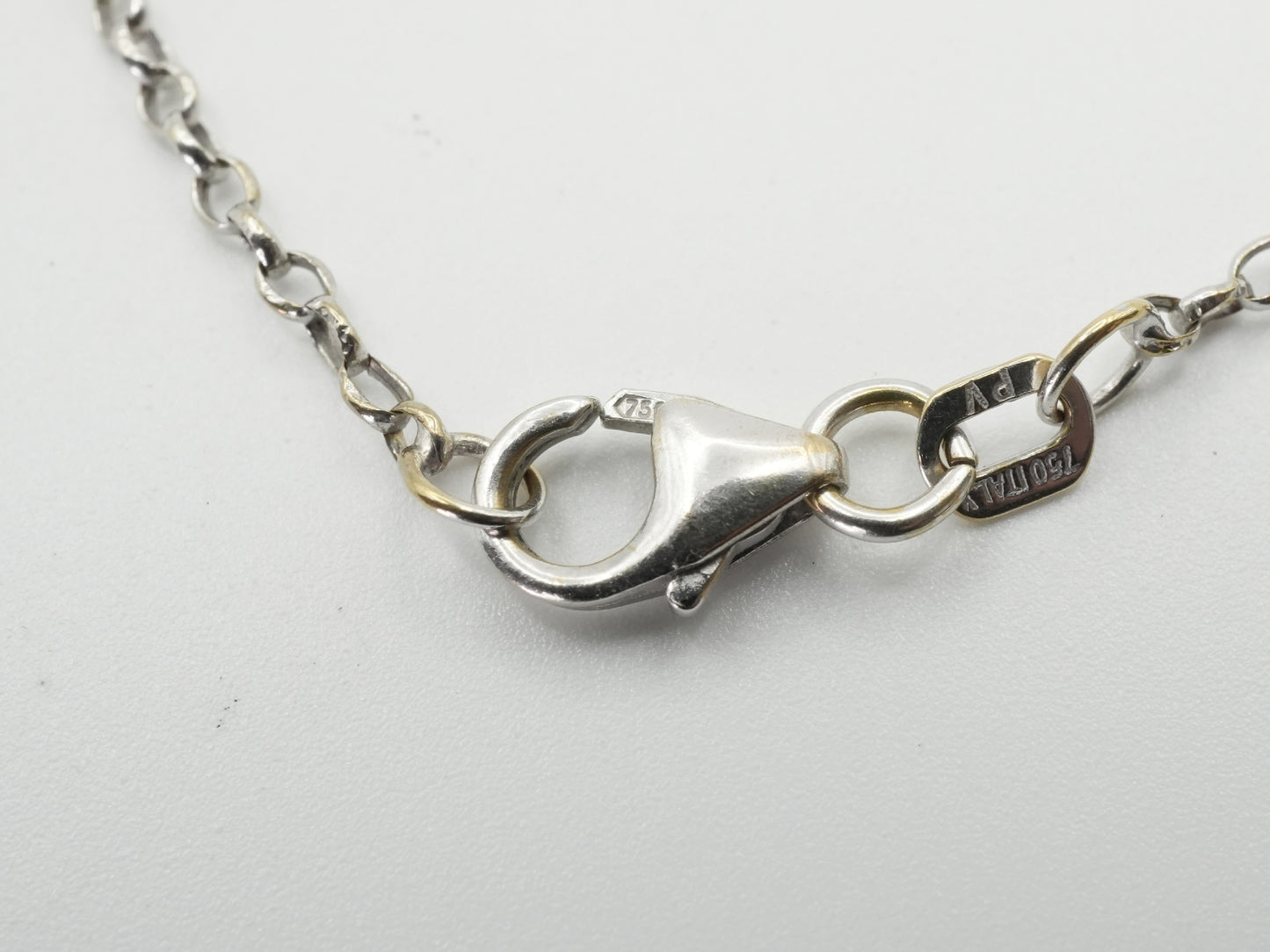 Ponte Vecchio D0.22ct K18WG/750 2.8g Necklace 