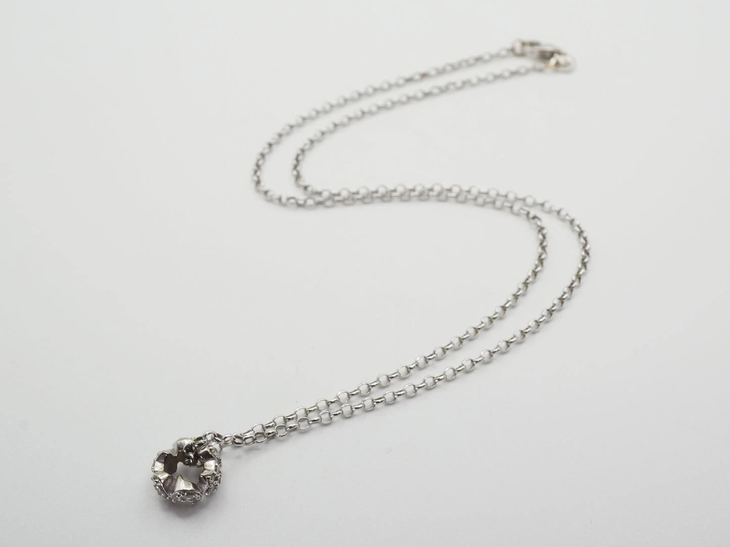Ponte Vecchio D0.22ct K18WG/750 2.8g Necklace 