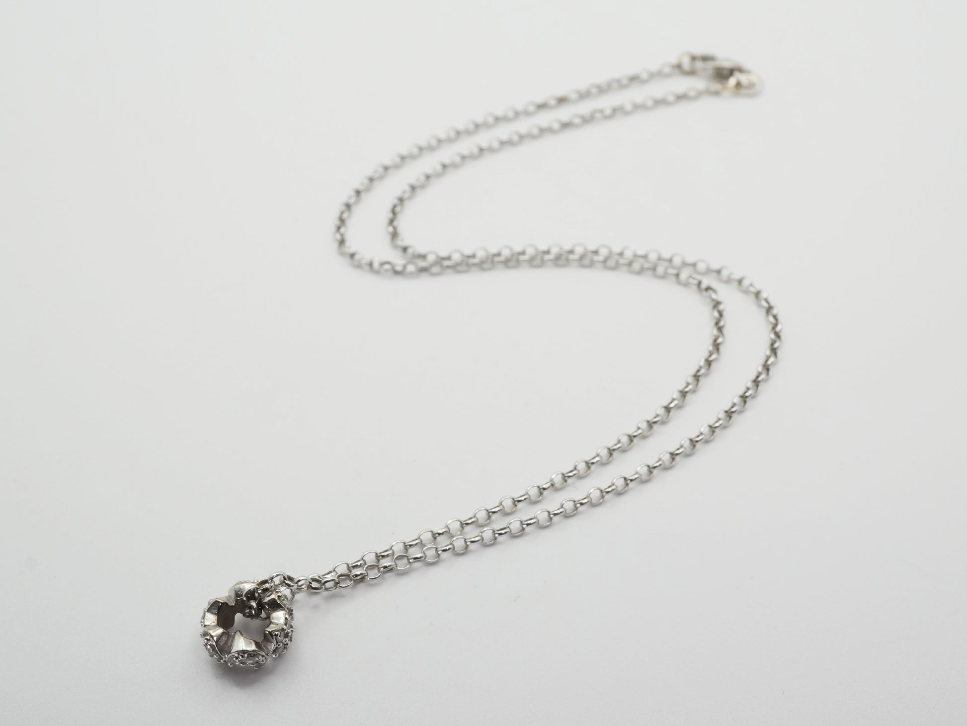 Ponte Vecchio D0.22ct K18WG/750 2.8g Necklace 