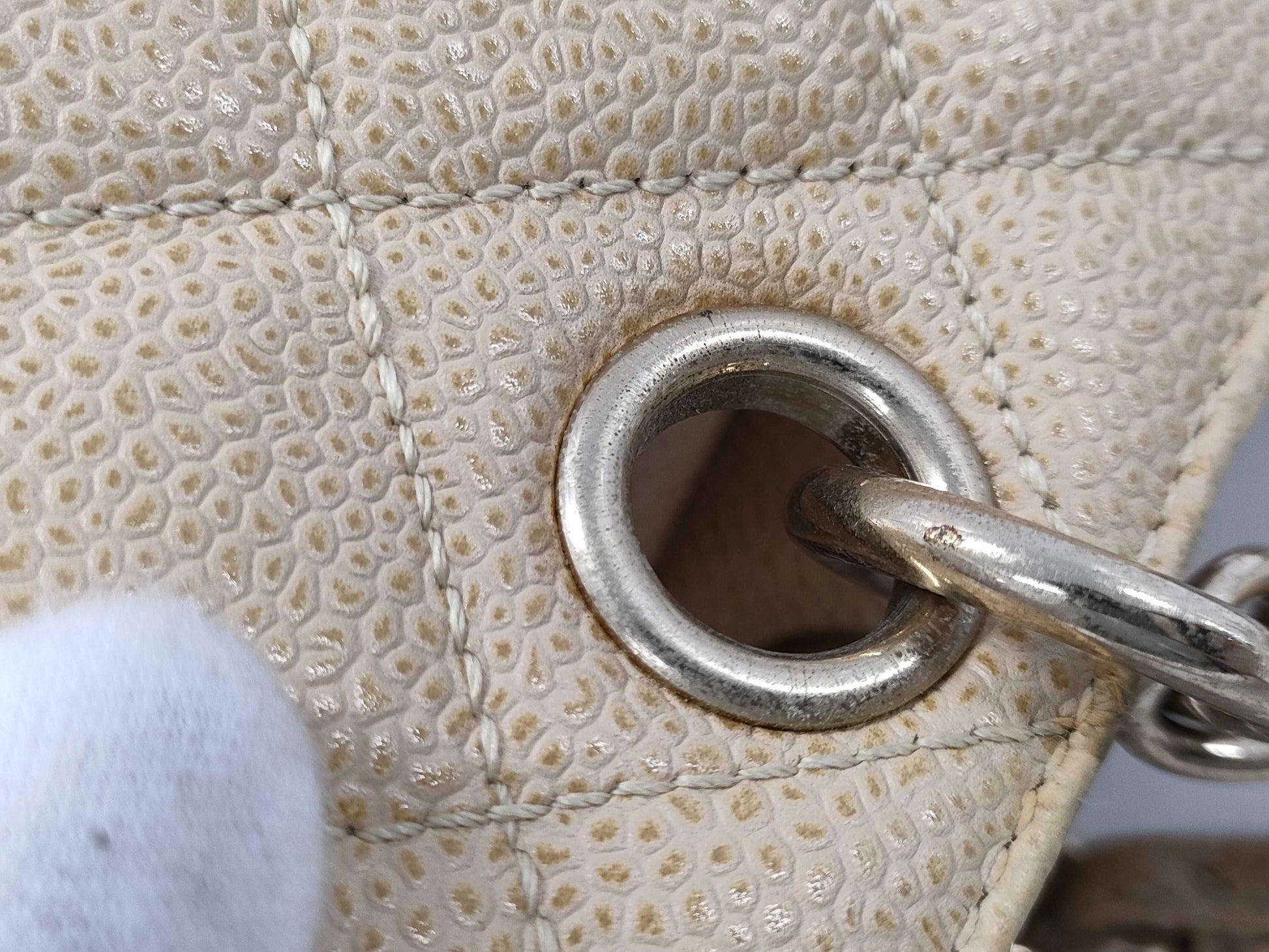 CHANEL Caviar Skin Chain Shoulder Bag with Large Coco Mark Tote Bag