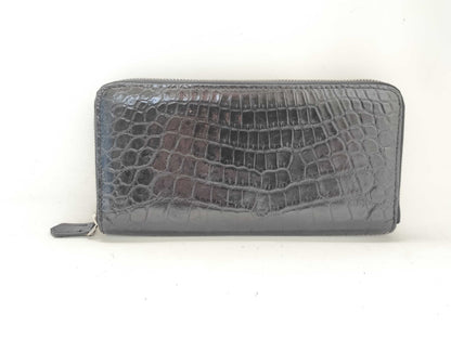 Long wallet crocodile wallet