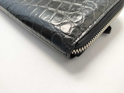 Long wallet crocodile wallet