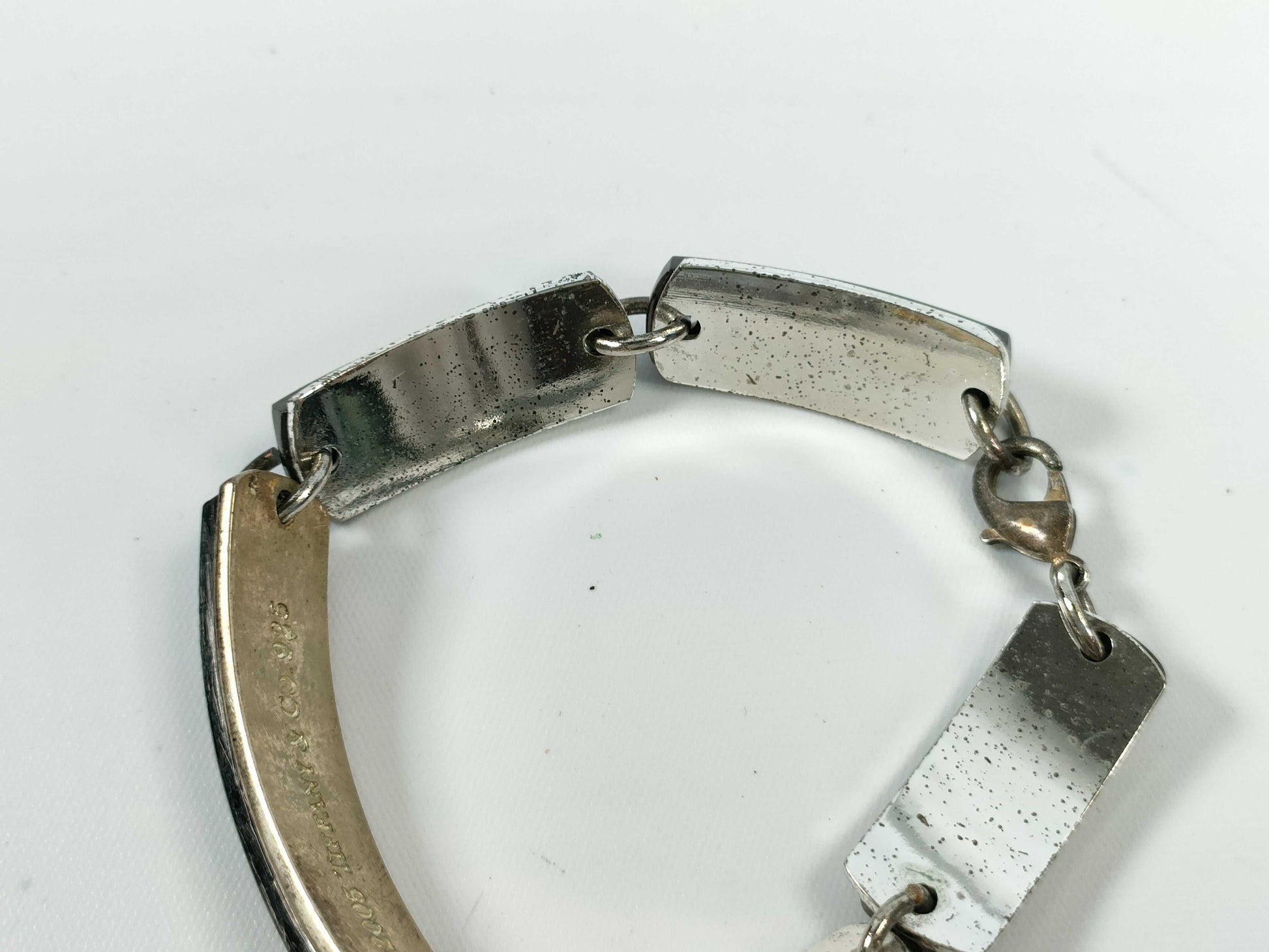 Tiffany & Co. Tiffany 925/TI 1837 Plate Bracelet Bracelet Bangle