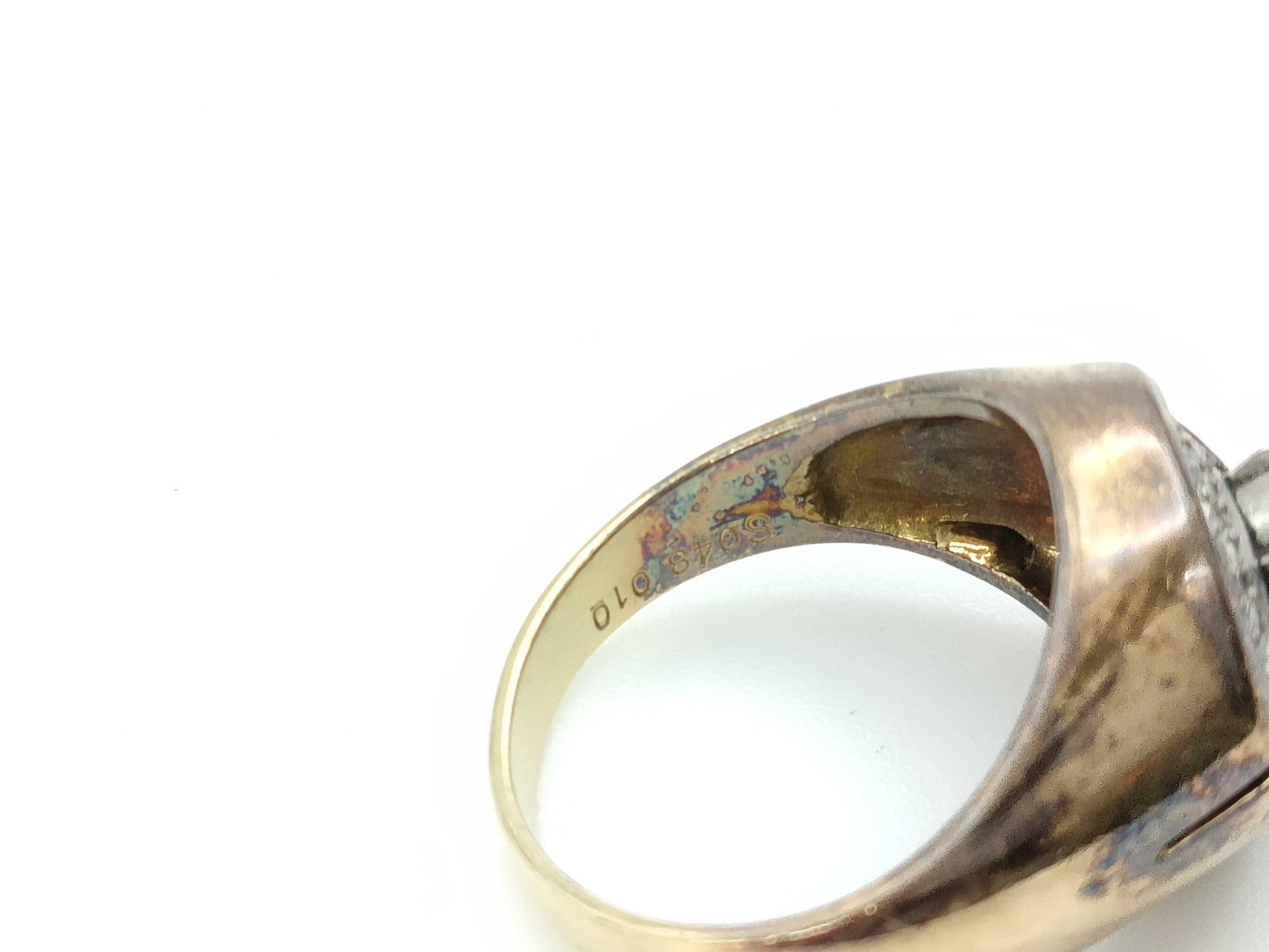 S 0.48ct D 0.10ct K18/PT900 6.5g Ring 