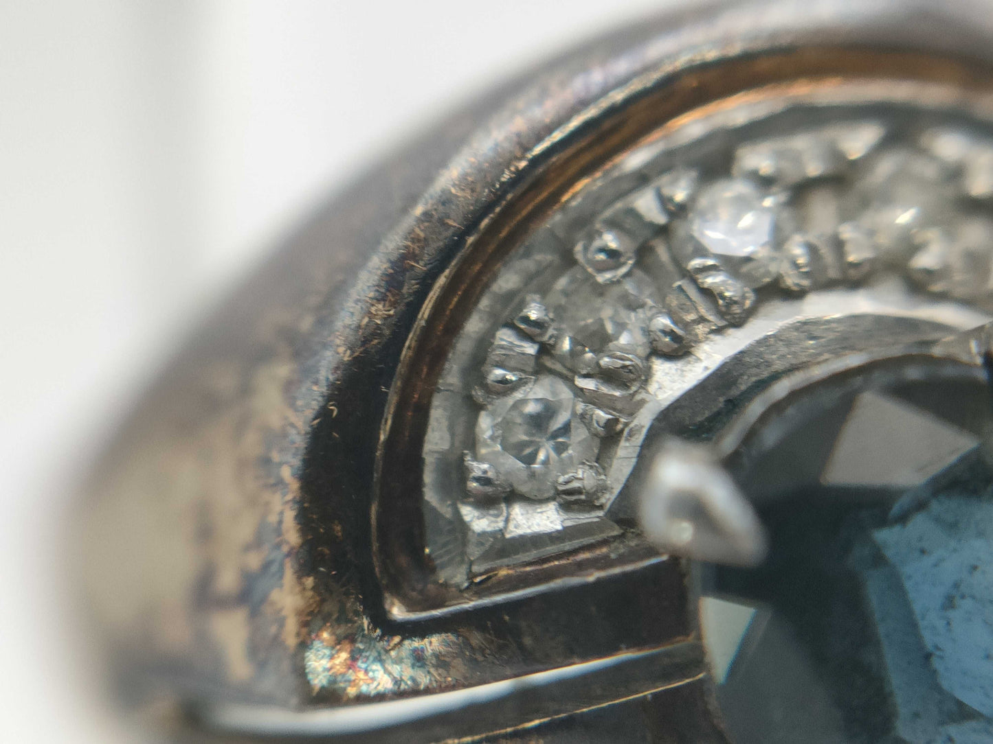 S 0.48ct D 0.10ct K18/PT900 6.5g Ring 