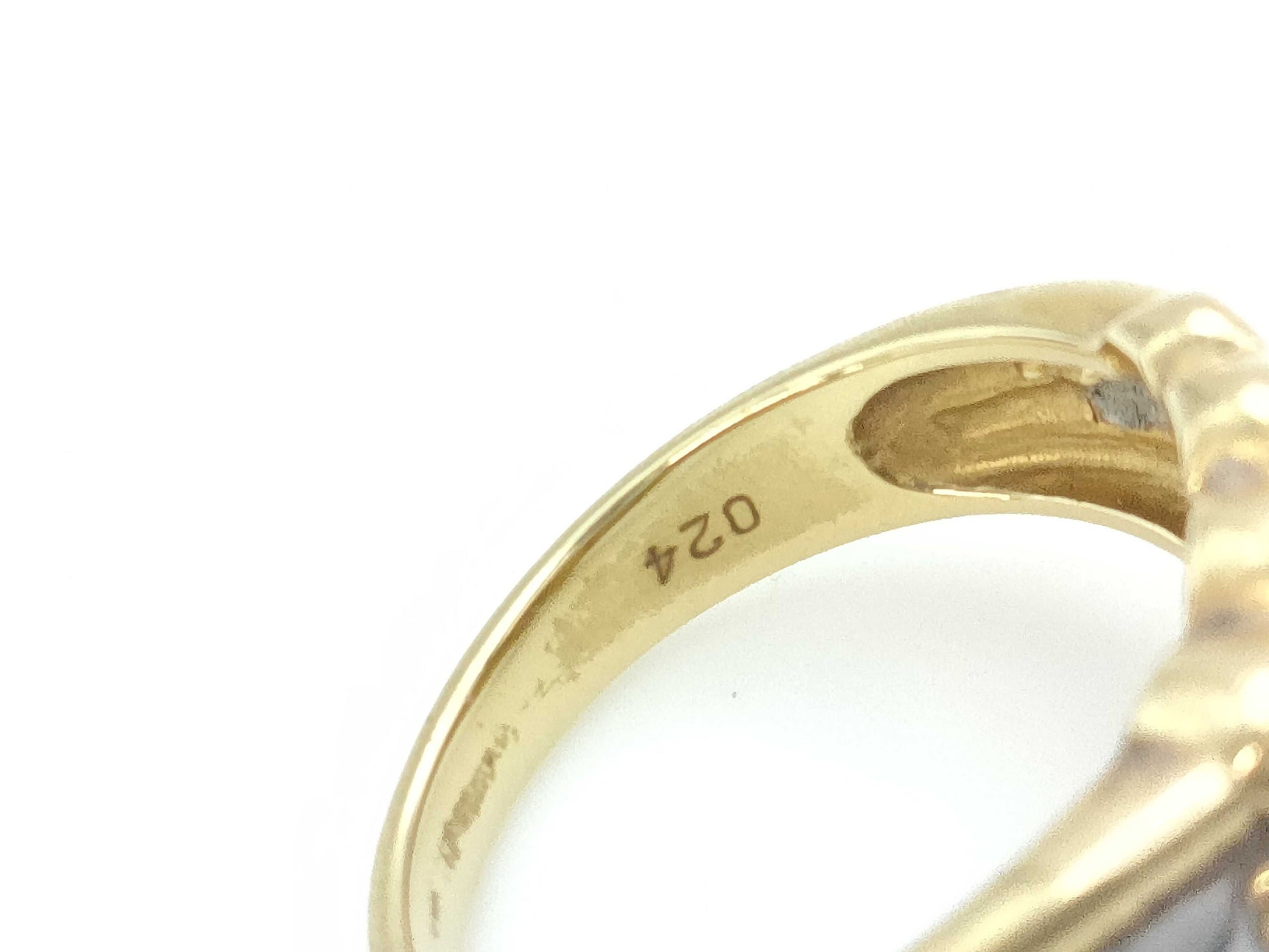 D0.24ct K18/PT900 5.2g Ring 