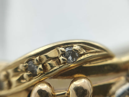 Diamond K18/PT900 5.4g Ring 