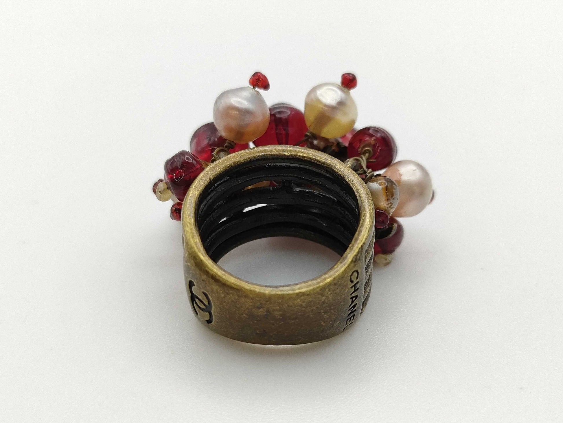 CHANEL 00A Pearl Bead Ring