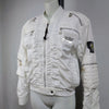 LOUIS VUITTON Excellent condition white zip-up jacket with LV logo patch.