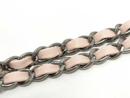 CHANEL Matelasse 25 Green/Pink Lambskin with Silver Hardware, Chain, Double Flap, 23 Series, A01112 Shoulder Bag