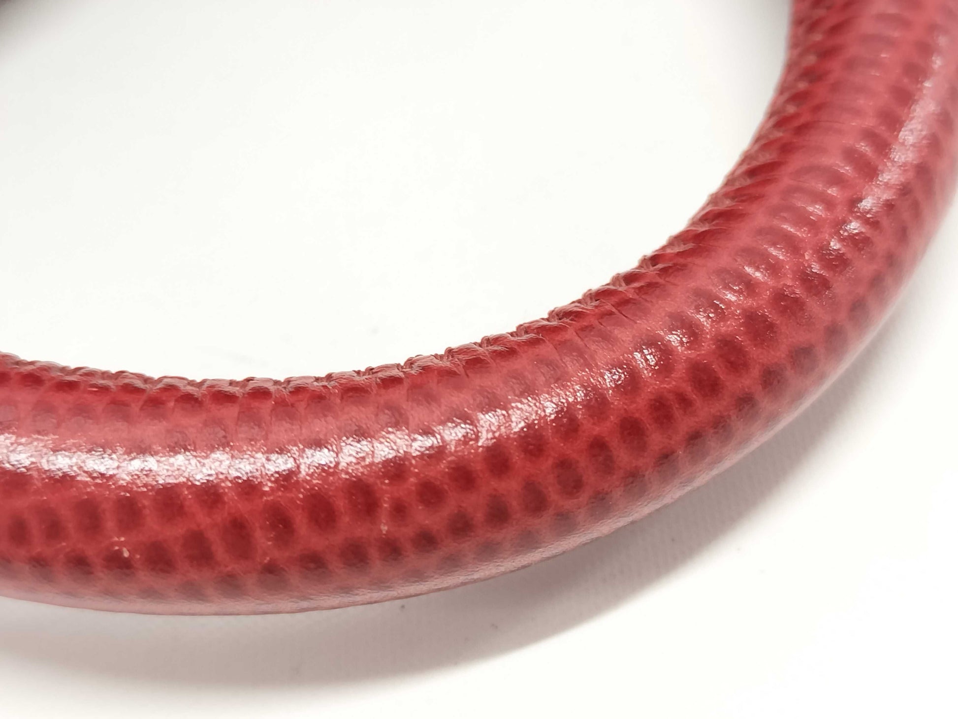 CHANEL Coco Handle Small Matelasse A92990 Red Caviar Leather with Gold Hardware and Chain, 27 Series Handbag