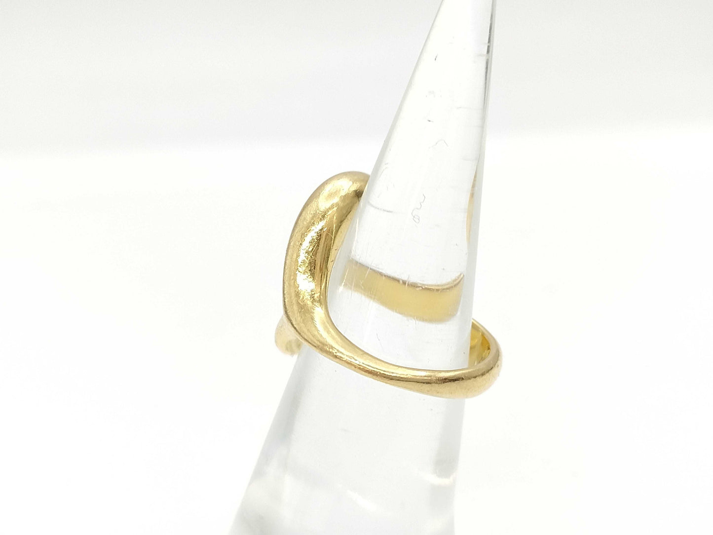 Tiffany & Co. Open Heart Yellow Gold 750 10.2g Ring 