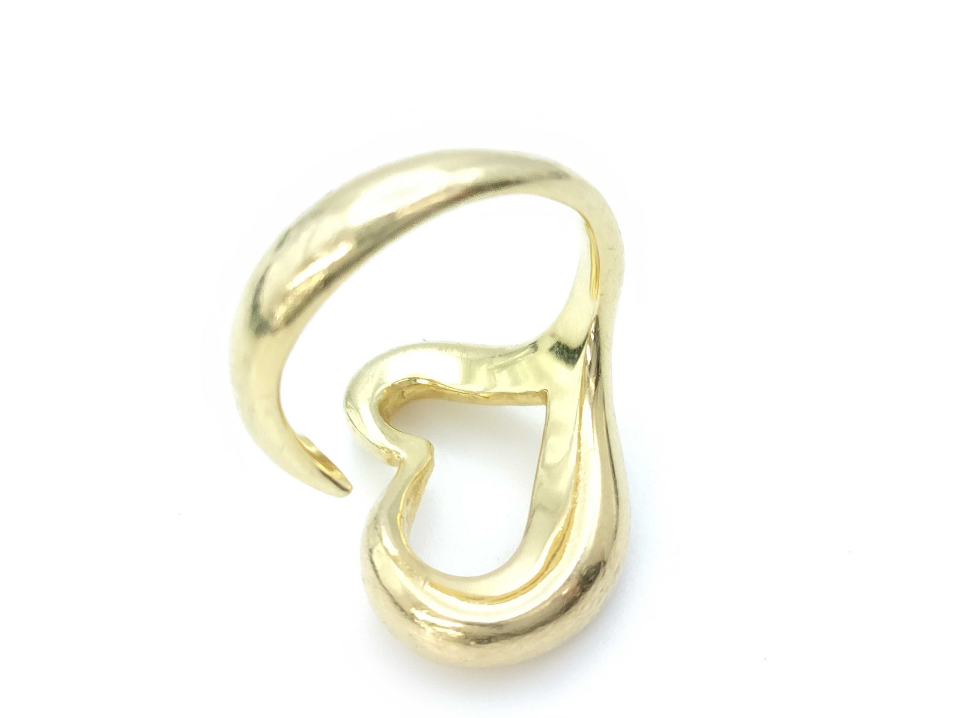 Tiffany & Co. Open Heart Yellow Gold 750 10.2g Ring 