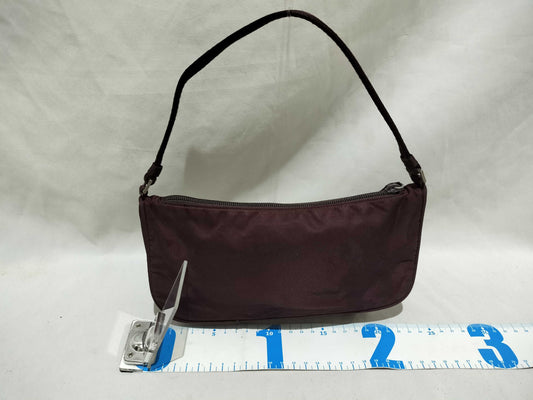 PRADA Nylon Prada Tessuto Pouch Purple
