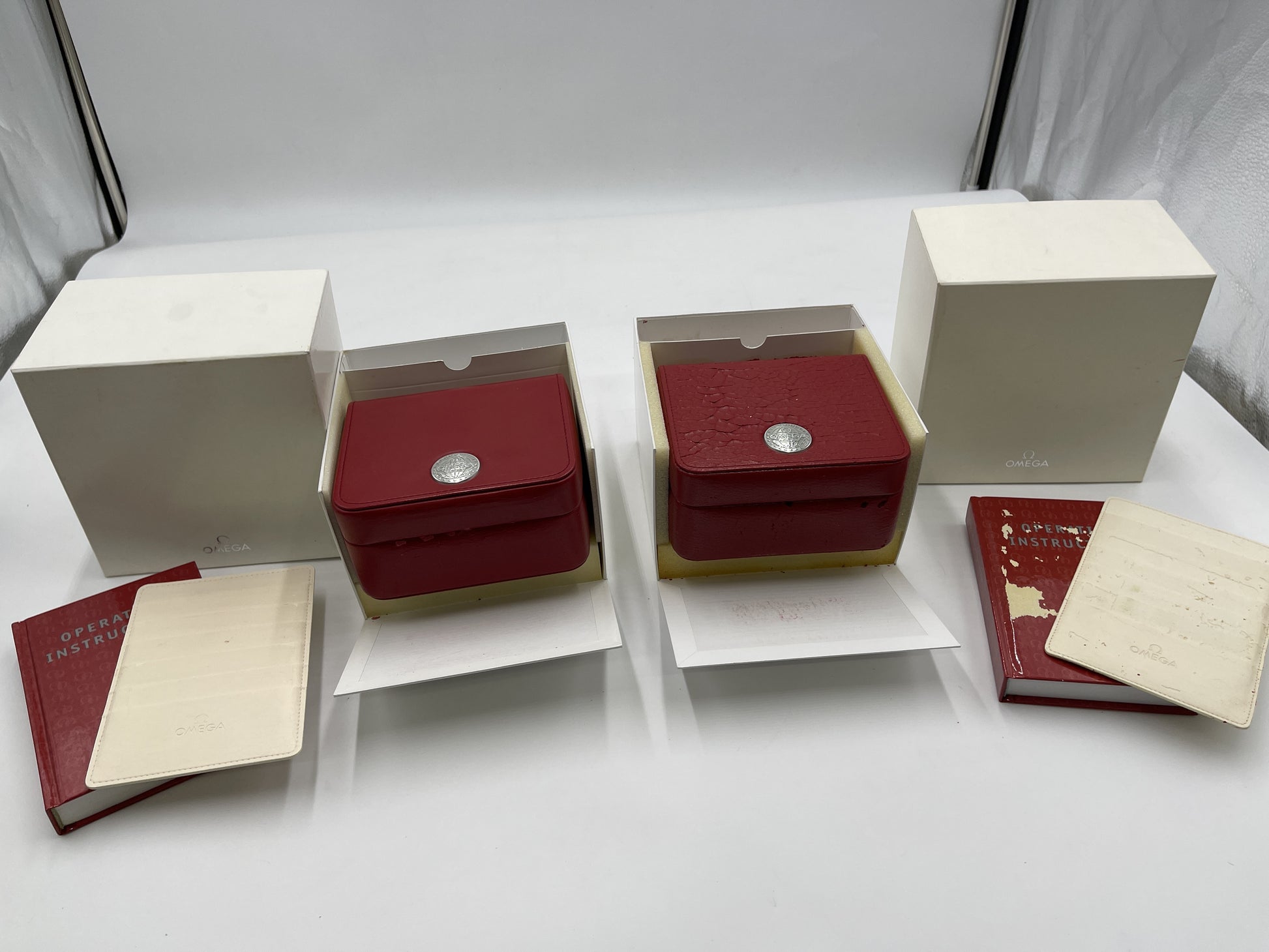 OMEGA Empty Box Set of 2 Men's Watches