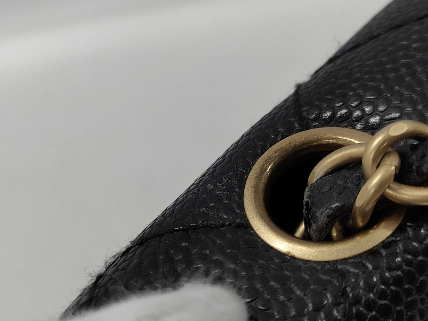  CHANEL Wood Flap Chain Shoulder Bag