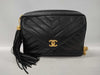 CHANEL Chevron Fringe Chain Shoulder Bag