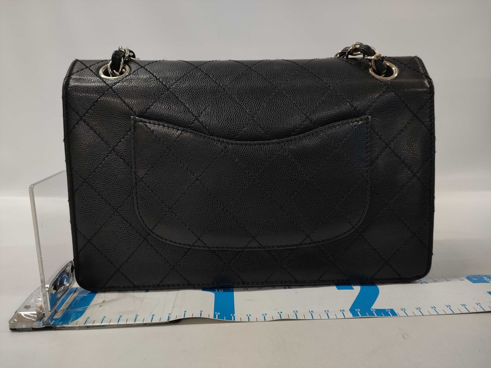 CHANEL Chain Shoulder Bag with Caviar Skin