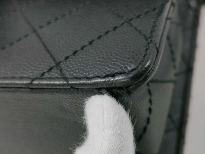 CHANEL Chain Shoulder Bag with Caviar Skin