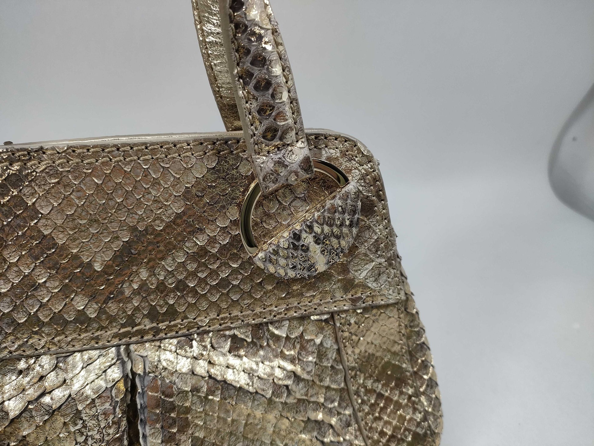 Sergio Rossi Python Handbag