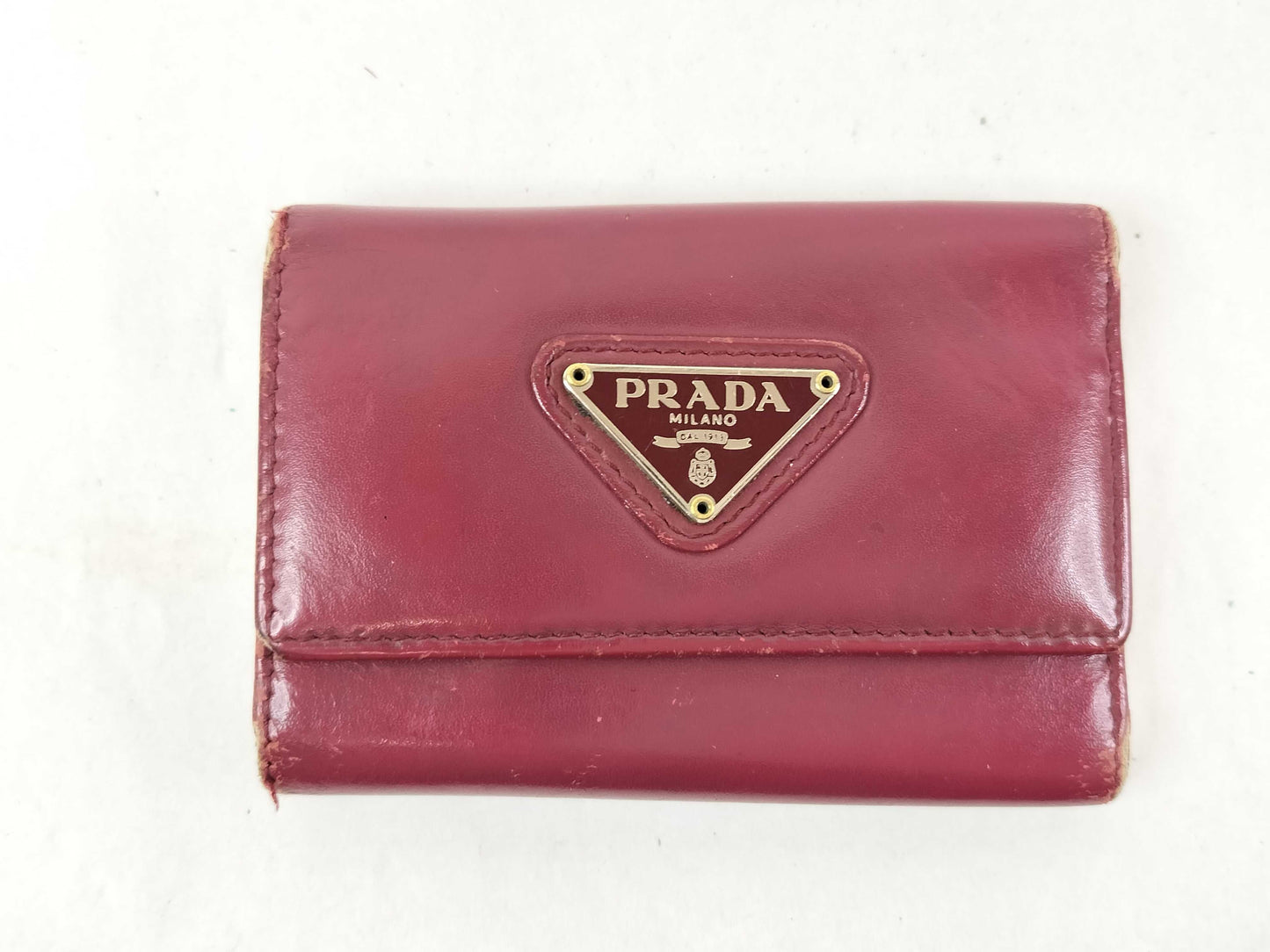 PRADA Bordeaux Key Case/Key Holder