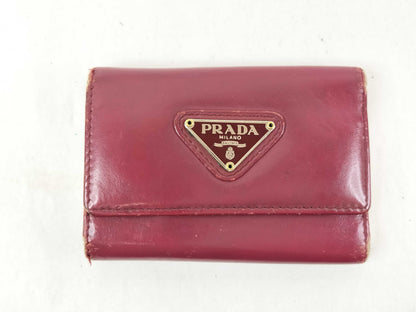 PRADA Bordeaux Key Case/Key Holder